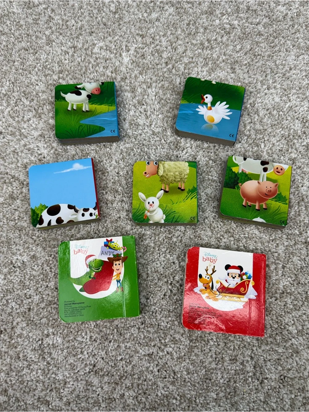 Mixed Lot of Farm Animal and Disney Baby Christmas Board Books